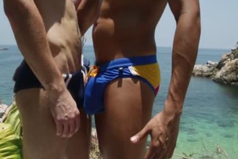 Latin boy Gaping With ejaculation