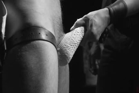 Muscle penis Fetish With sex cream flow