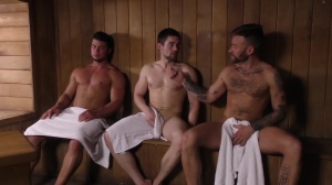 Heating Things Up - Griffin Barrows and Brad Banks ass Hump