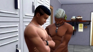 Perv old Fit coach Tricked And plowed A handsome lad - WickedWhims