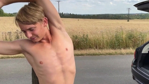 EastBoys.com - Muscle cute straight guy POV massage in public