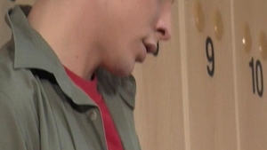 Cumming on Kraus's Face at the Gym